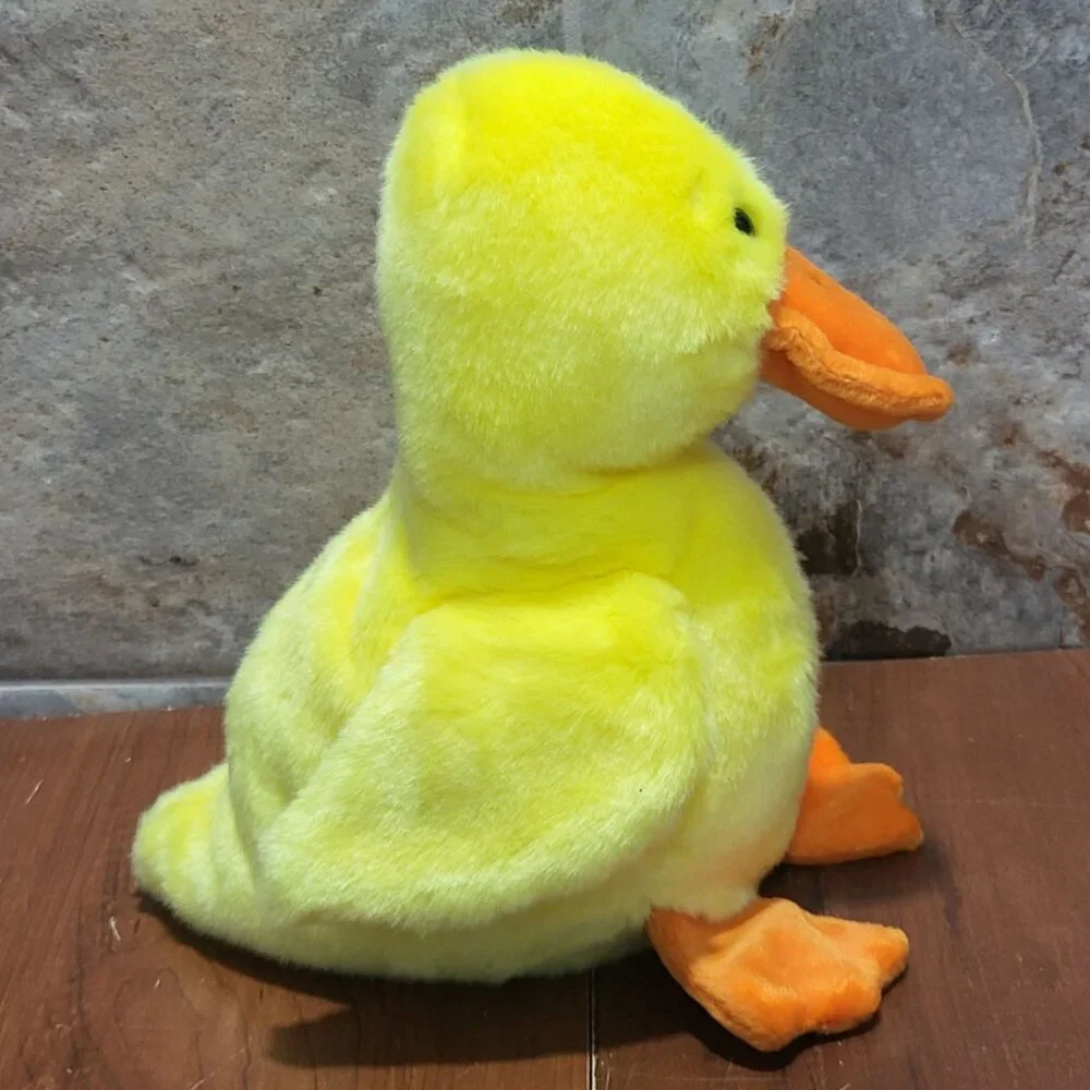 Ty Beanie Buddies Quackers Duck Plush Stuffed Animal 1998